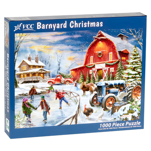 Barnyard Christmas Jigsaw Puzzle