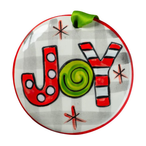 Nola Watkins Hand Painted Joy Ornament