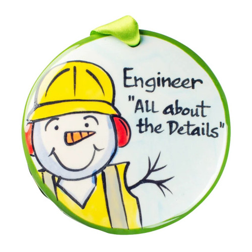 Nola Watkins Engineer Hand Painted Ornament