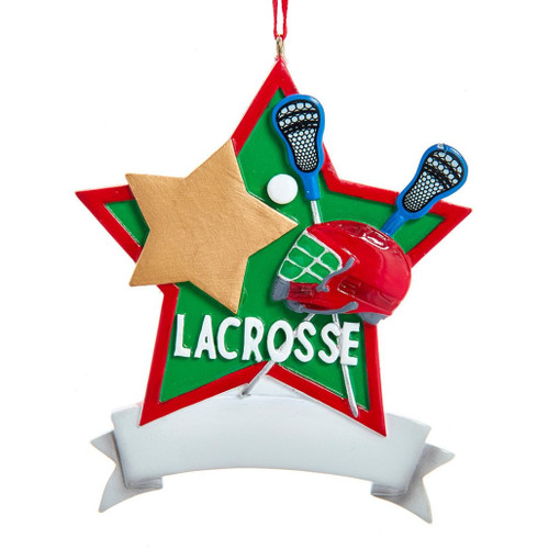 Personalized Lacrosse Ornament