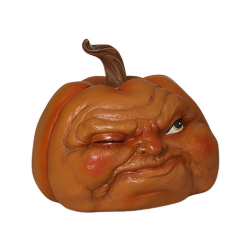 Small Resin Harvest Winking Pumpkin Head