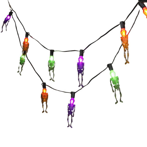 Multicolor LED Lighted Skeleton Garland