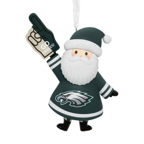 Hallmark NFL Philadelphia Eagles Santa Fan Ornament