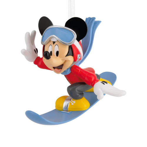 Hallmark Disney Mickey Mouse Snowboarding Ornament