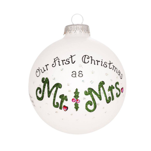 Heart Gifts by Teresa Mr. & Mrs. First Christmas Ornament