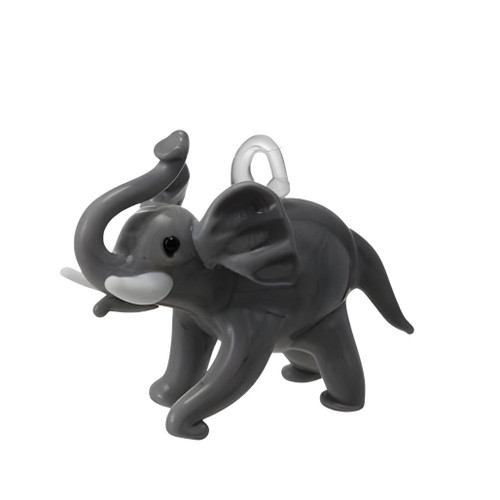 Glass Elephant Ornament | 2.5 Inch Safari Animal