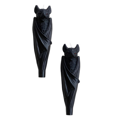 Bat Shaped Taper Candle – Unscented – Set of 2 |  8 Inch
