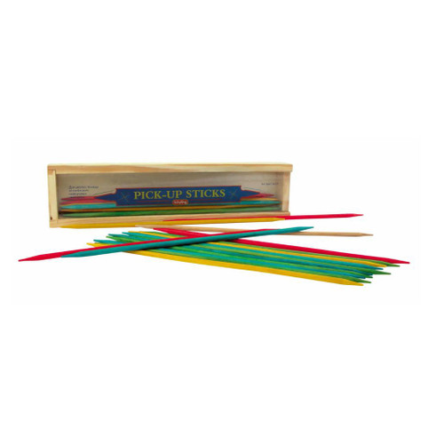 Wooden Pick-Up Sticks Game | 10 Inches