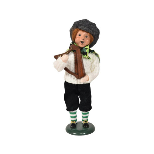 Byers’ Choice Irish Boy with Harp | St. Patrick’s Day Caroler