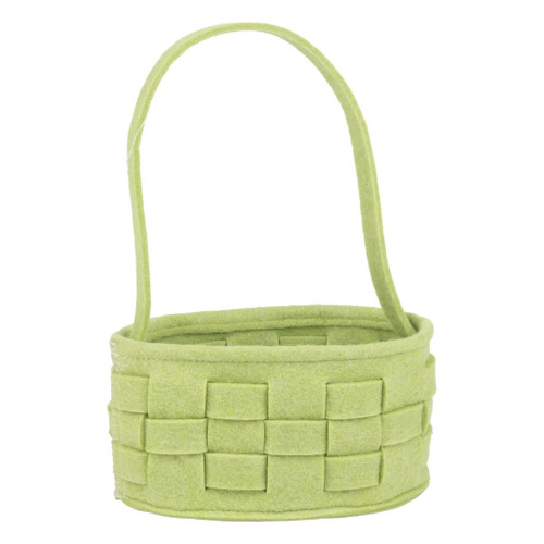 Felt Woven Easter Basket | 12 in Tall x 6 in Wide