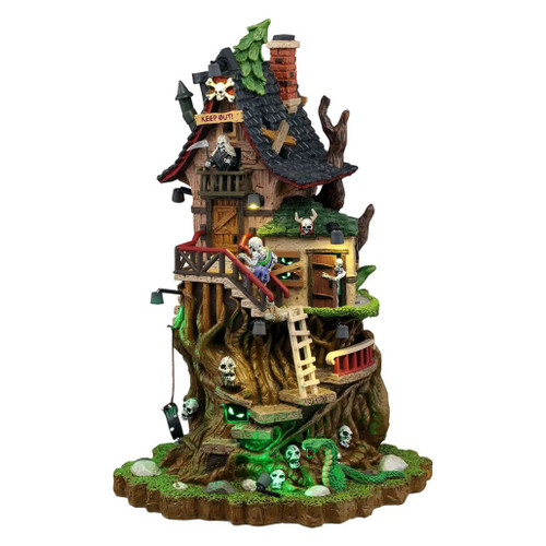Lemax Spooky Town Petrified Forest Tree House | Lighted