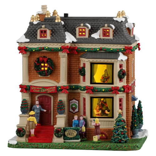 Lemax Garden Club Christmas Party | Lighted Porcelain Building