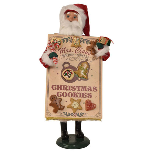 Byers’ Choice Santa Cookie Sandwich Board Caroler | 13 inches