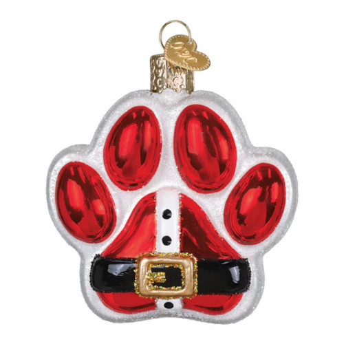 Old World Christmas Santa Paws Ornament | Blown Glass