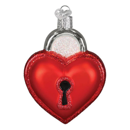 Old World Christmas Love Lock Ornament | Hand-Blown Glass