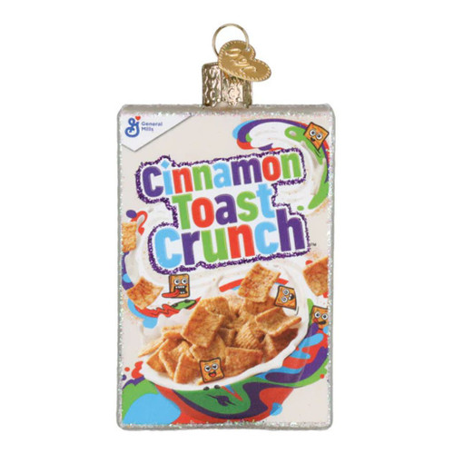Old World Christmas Cinnamon Toast Crunch Box | Blown Glass 3.5in