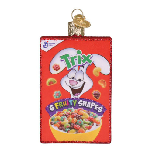 Old World Christmas Trix Box Ornament | Blown Glass 3.5in