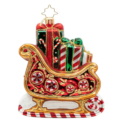 Christopher Radko Sweetest Sleigh Ride Ornament | 5.75in