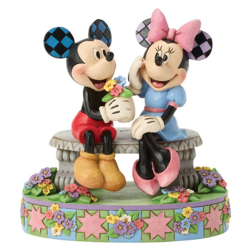 Jim Shore A Blooming Romance | Mickey and Minnie Figurine