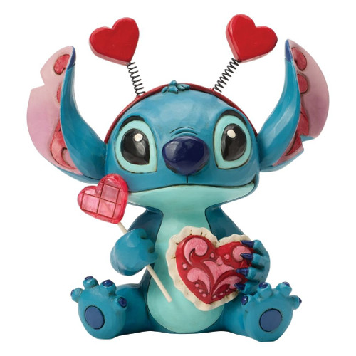 Jim Shore Sucker for Love | Stitch Valentine Figurine