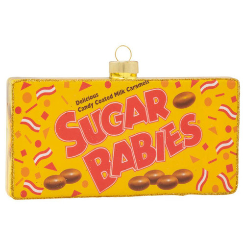Kat & Annie Sugar Babies Box Glass Ornament | 5"