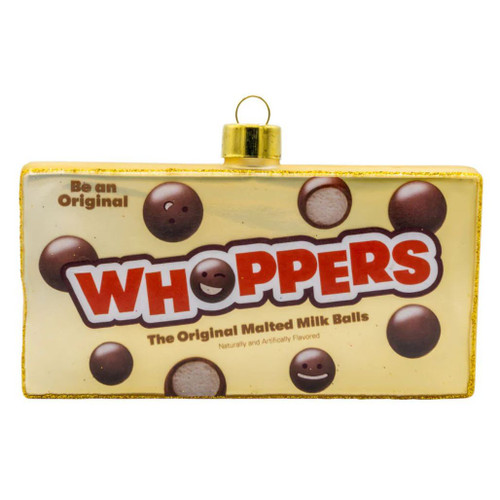 Kat & Annie Whoppers Candy Box Glass Ornament | 5"