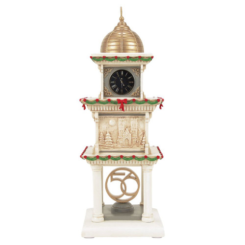 Department 56 Snow Village 50th It’s That Time! Clock Tower
