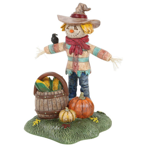 Department 56 scarecrow village accessory with pumpkins and corn.

Fall harvest figurine made from polyresin and sisal.

A Shoulder To Lean On accessory measuring 3.3 inches high.