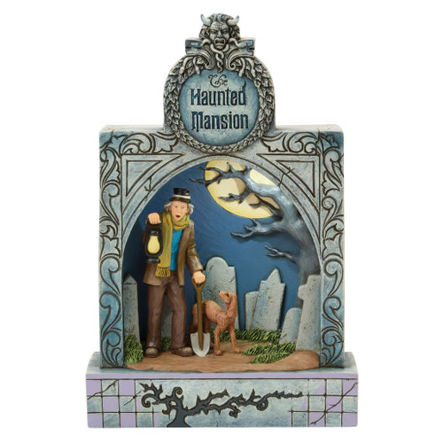 JS GRAVESTONE W/ CARETAKER  DIORAMA  26
