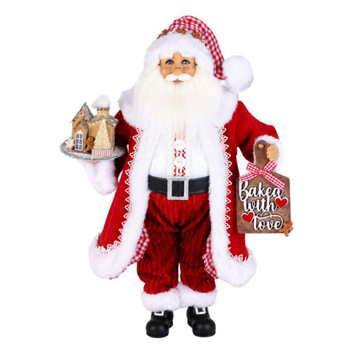 Karen Didion Baked with Love Santa Figurine