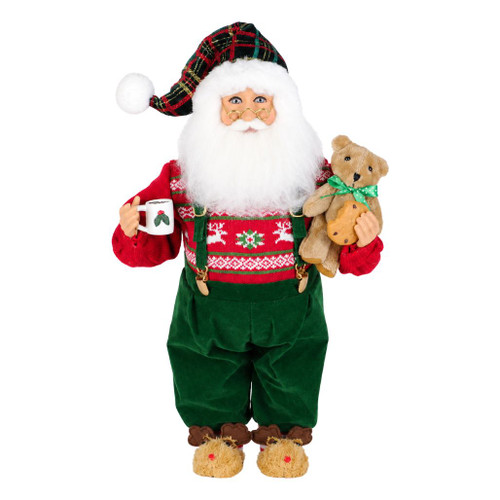 Karen Didion Originals Cozy Christmas Santa Figurine