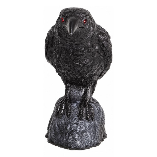 Animated Raven Halloween Decoration