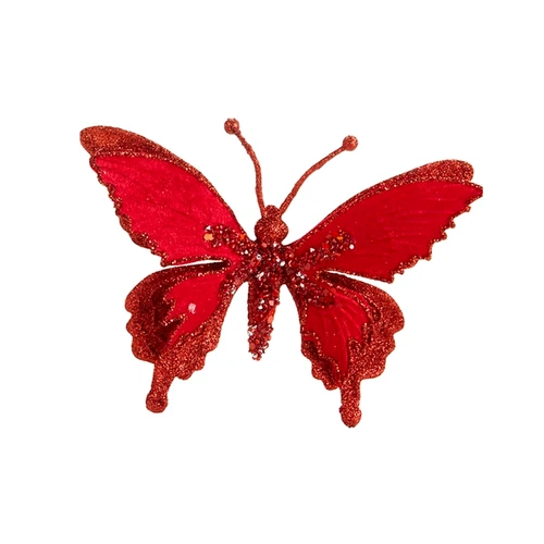 Pink Butterfly Clip-On Ornament | The Christmas Loft