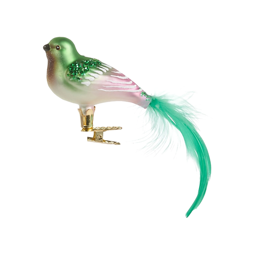 Green Hummingbird Clip-On Ornament