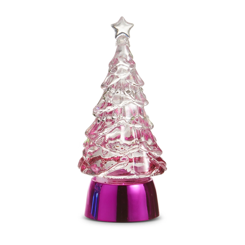 Pink Lighted Glitter Water Tree | The Christmas Loft