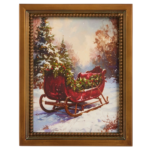 Christmas Sleigh Wall Art | The Christmas Loft