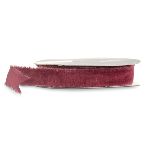 Plum Torn Edge Ribbon