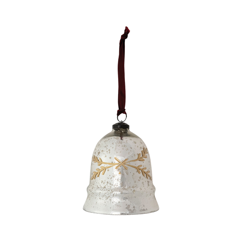 Branch Mercury Glass Bell Ornament