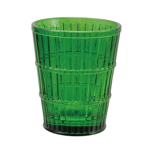 Gold 8 oz Pressed Glass Tumbler & Votive Holder