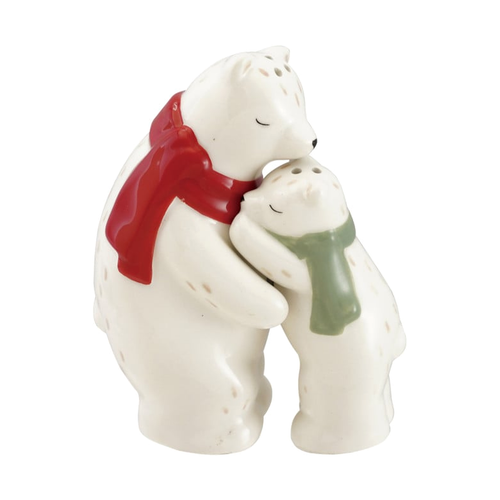 Hugging Polar Bear Salt & Pepper Shakers - Set of 2