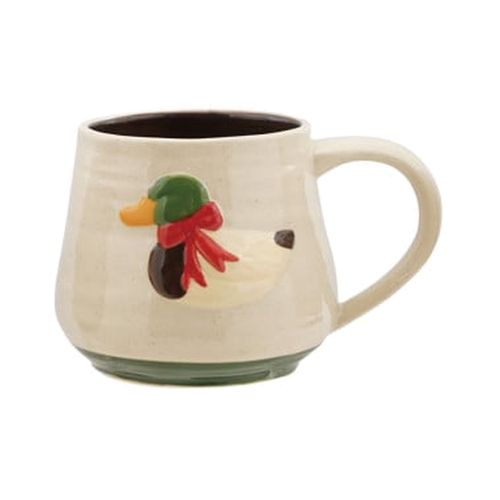 Duck 14 oz Hand-Painted Stoneware Mug