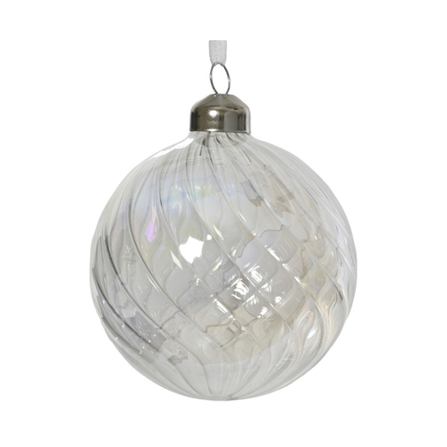 Iridescent Textured Ball Ornament