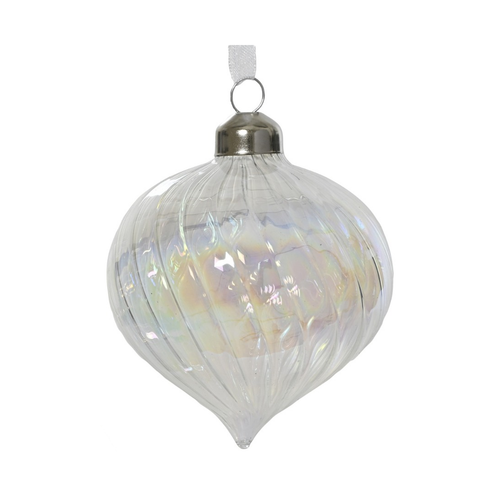 Iridescent Onion Ornament