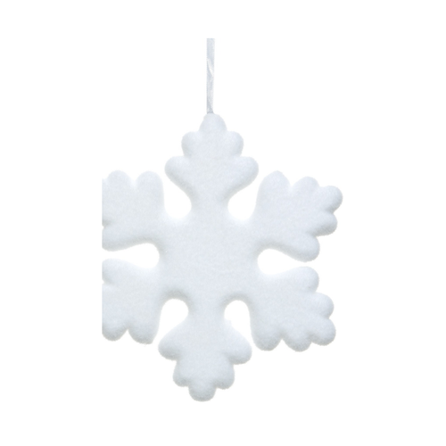White Round Snowflake Ornament