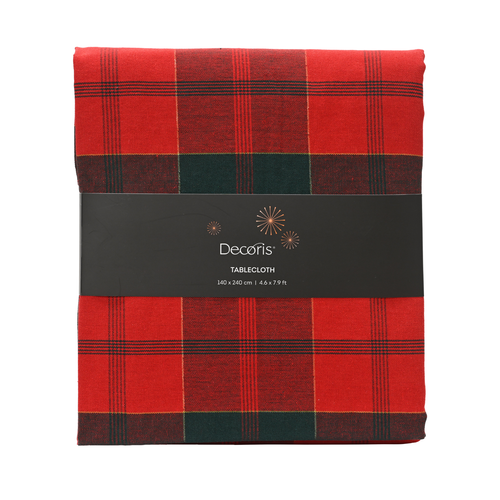 Red and Green Tartan Tablecloth