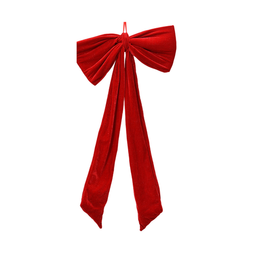 Red Velvet Christmas Bow