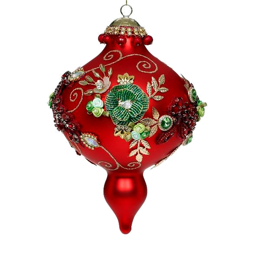 Mark Roberts Kings Jewel Red Extra Fancy Finial Ornament