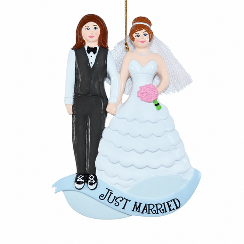 Personalized Same-Sex Wedding Ornament for Women