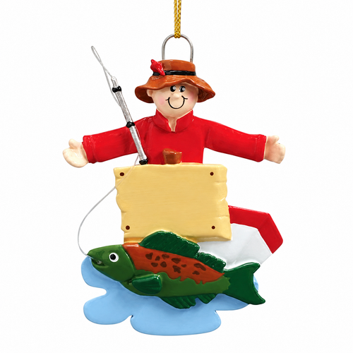 Personalized Big Fish Fisherman Ornament