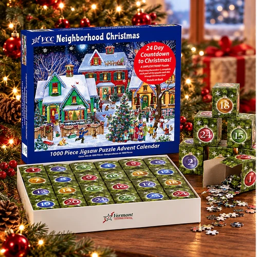 Neighborhood Christmas Jigsaw Puzzle Advent Calendar